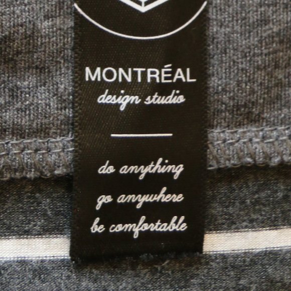 Dress Grey White Striped Soft Jersey L - Picture 9 of 9